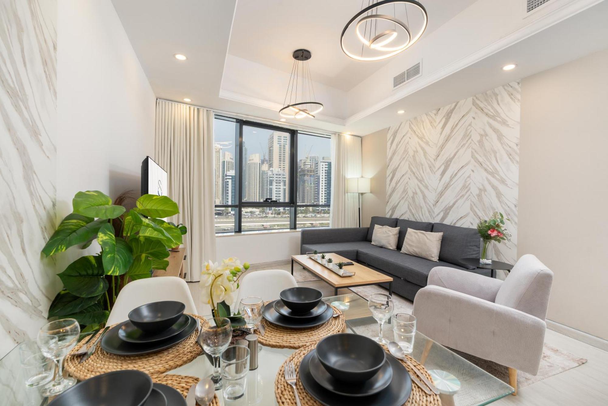 Modern 1Br Apartment In Jlt Next To Metro With City Views 迪拜 外观 照片